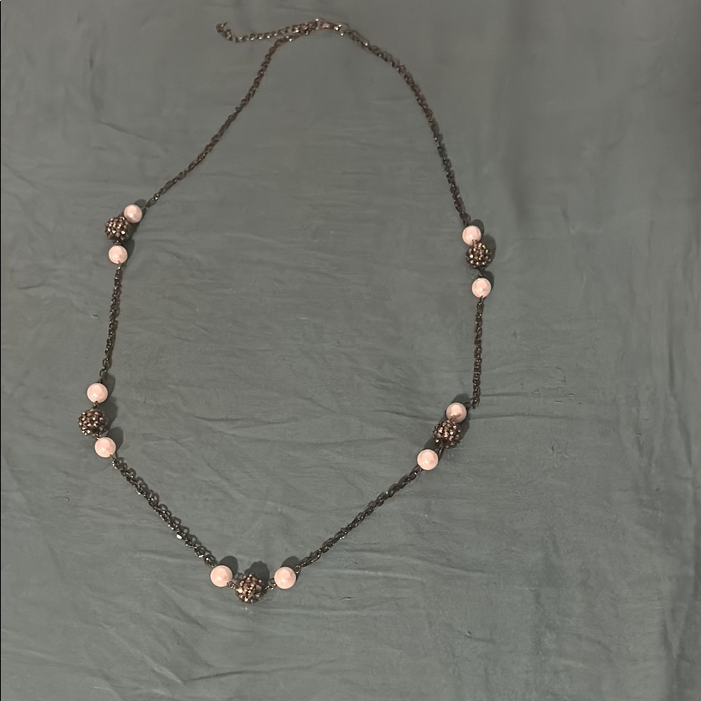 Black and Silver Beaded Necklace